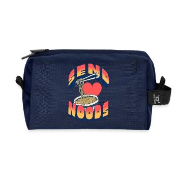 Envoyez des nouilles - Trousse de toilette en tissu recyclé - marine - Devant