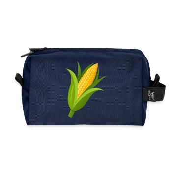 Tige de maïs - Trousse de toilette en tissu recyclé - marine - Devant