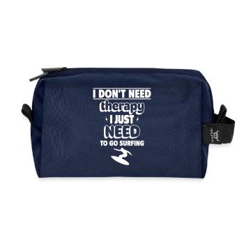 Need to surf - Recycled Toiletry Zip Bag - navy - Front