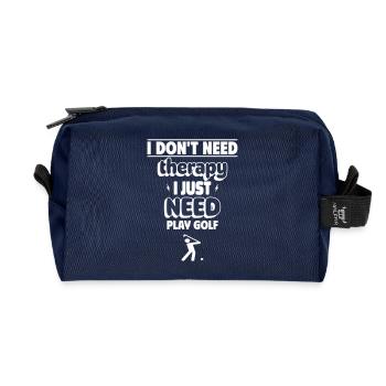 Ich muss einfach nur Golf spielen - Recycelte Kulturtasche - Navy - Vorne