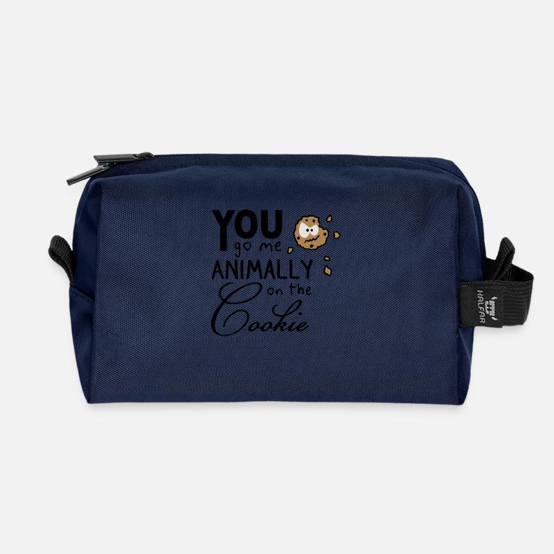 You go me on the cookie - Recycelte Kulturtasche - Navy