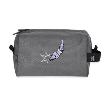 Spark plug with color changing function - Recycled Toiletry Zip Bag - anthracite - Front