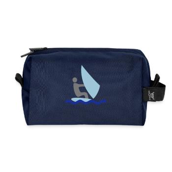 6061912 118948645 surfer - Recycelte Kulturtasche - Navy - Vorne