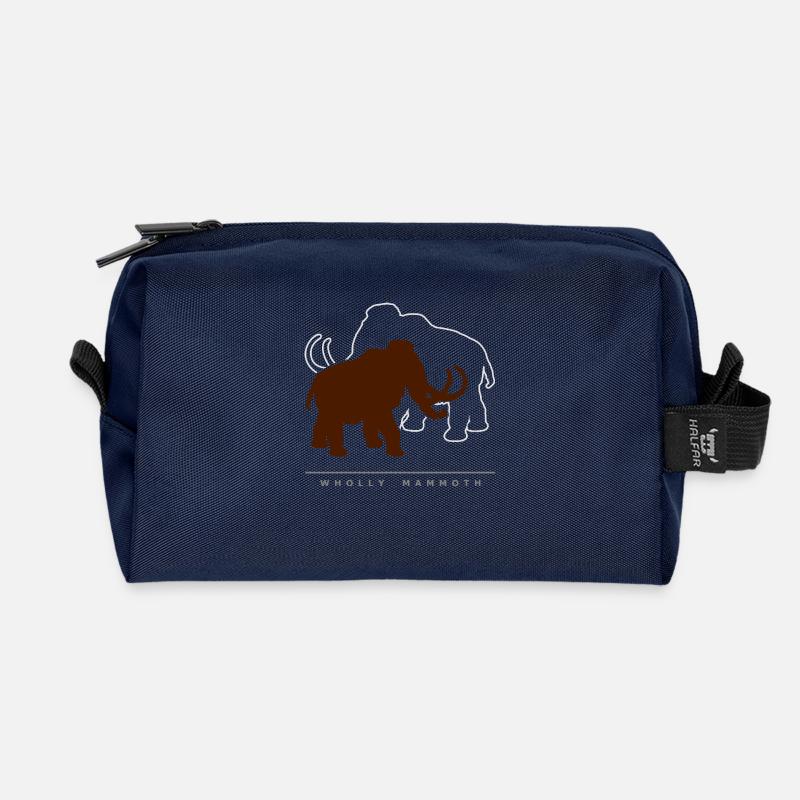 wolliges Mammut - Recycled Toiletry Zip Bag - navy