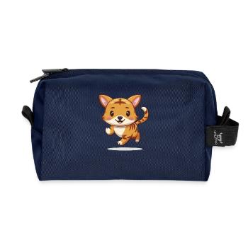 Tigerinchen – The little tomboy! - Recycled Toiletry Zip Bag - navy - Front