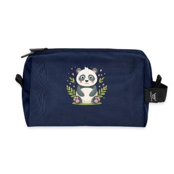 BamBam – Der kleine Bambus-Experte! - Recycelte Kulturtasche - Navy - Vorne