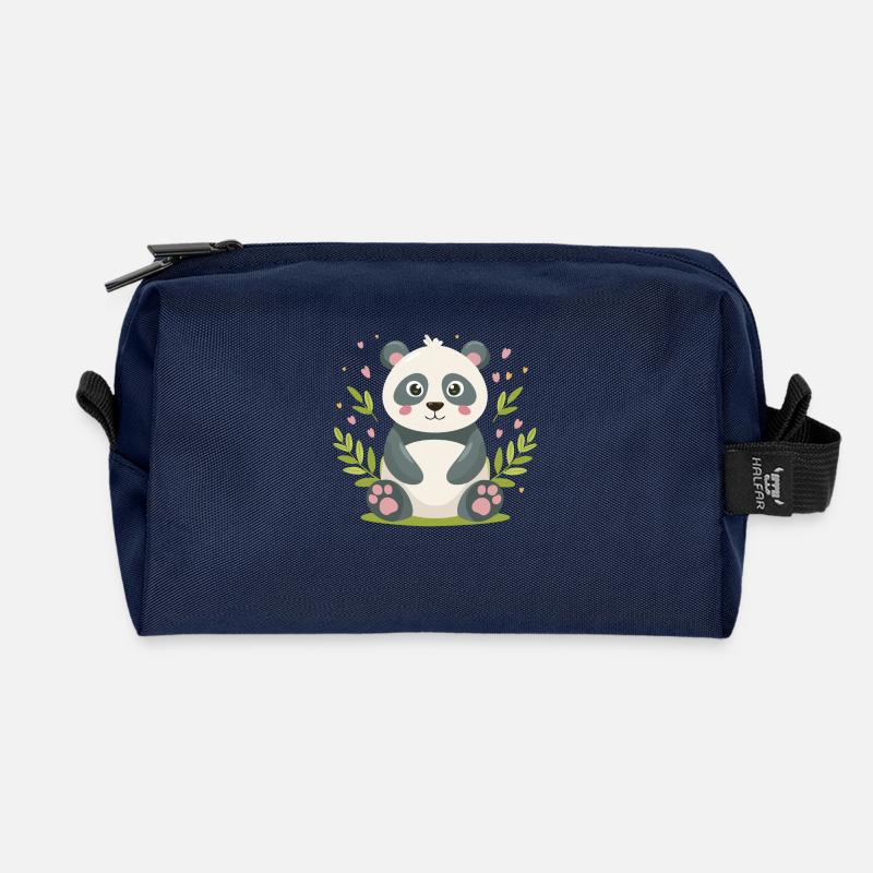 BamBam – Der kleine Bambus-Experte! - Recycelte Kulturtasche - Navy