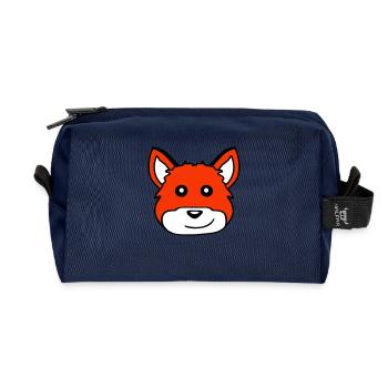 Fuchs Rotfuchs Wildes Tier Schlauer Wald Bewohner - Recycelte Kulturtasche - Navy - Vorne