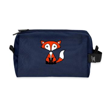 Fuchs Rotfuchs Wildes Tier Schlauer Wald Bewohner - Recycelte Kulturtasche - Navy - Vorne