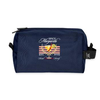 Spicy Margarita - Recycelte Kulturtasche - Navy - Vorne