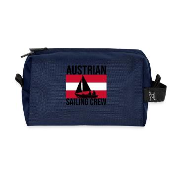 Chemise de voile Austrian Sailing Crew - Trousse de toilette en tissu recyclé - marine - Devant