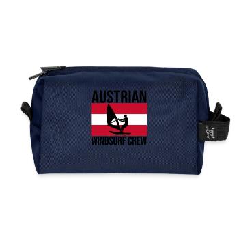 Chemise ras du cou autrichien Windsurf - Trousse de toilette en tissu recyclé - marine - Devant