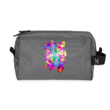 Holi Festival - Recycelte Kulturtasche - Anthrazit - Vorne