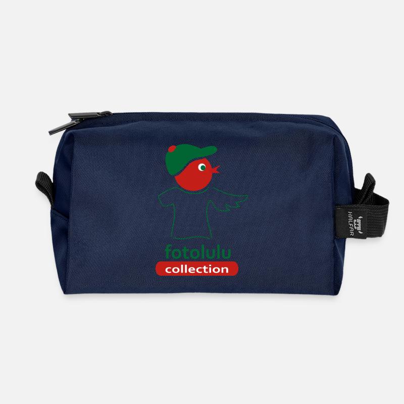 Großtrappe - Recycelte Kulturtasche - Navy