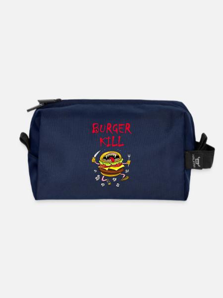 Fleischfresser Hamburger - Recycelte Kulturtasche - Navy