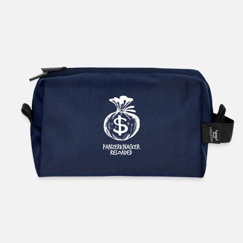 Panzerknacker reloaded weiss - Recycelte Kulturtasche - Navy