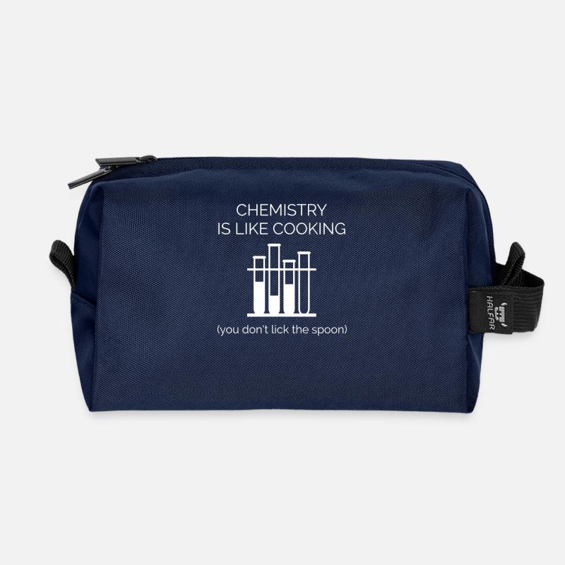 chemistry - Recycled Toiletry Zip Bag - navy