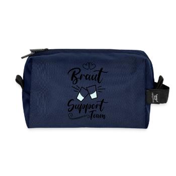 braut support team kurze - Recycelte Kulturtasche - Navy - Vorne