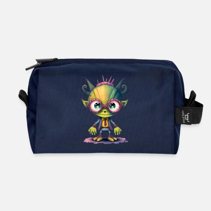 NERDY forever - Nerdy Alien - Recycelte Kulturtasche - Navy