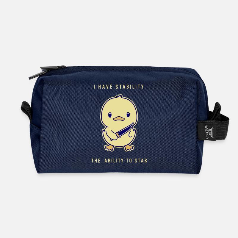 I Have Stability - The Ability To Stab - Recycelte Kulturtasche - Navy
