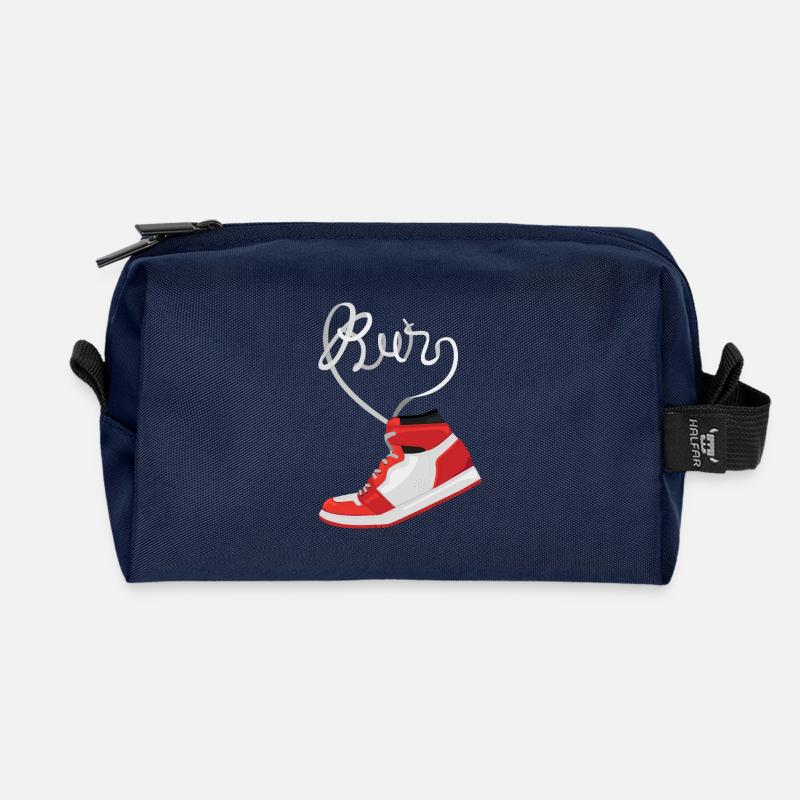 Run - Recycled Toiletry Zip Bag - navy