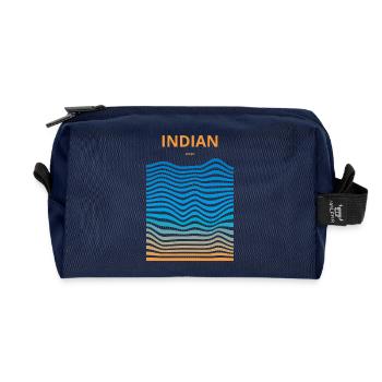 Ausgedehnte Ozeane: Indische Ozeane - Recycelte Kulturtasche - Navy - Vorne