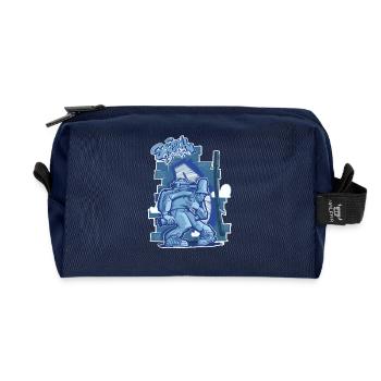 Street Spirit - Recycled Toiletry Zip Bag - navy - Front
