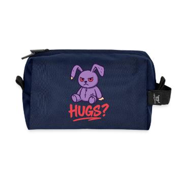 Grummel Rabbit - Recycled Toiletry Zip Bag - navy - Front
