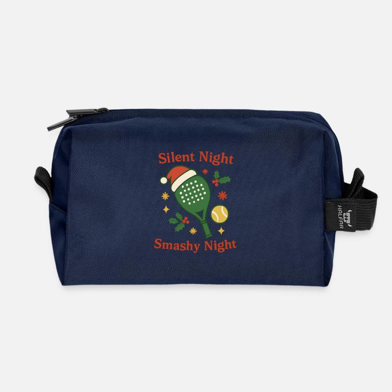 Silent Night Smashy Night - Recycelte Kulturtasche - Navy