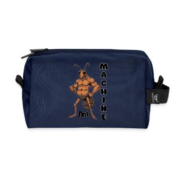 Mechanische Ameise Muskelheld - Recycelte Kulturtasche - Navy - Vorne