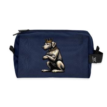 Irischer Wolfshund Wolfshundbesitzer Wolfshundfan - Recycelte Kulturtasche - Navy - Vorne
