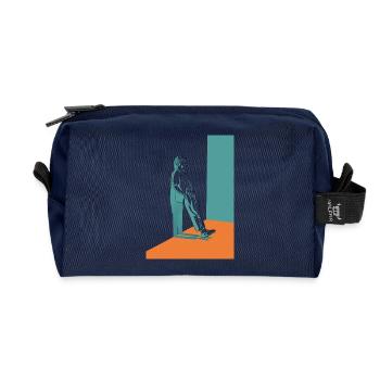 Urban Silhouette - Recycled Toiletry Zip Bag - navy - Front