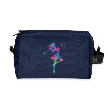 Wild und frei - Recycelte Kulturtasche - Navy - Vorne