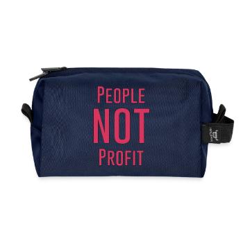 People not profit - Trousse de toilette en tissu recyclé - marine - Devant