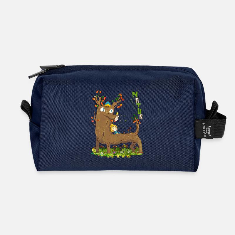 Mutter-Natur - Recycelte Kulturtasche - Navy