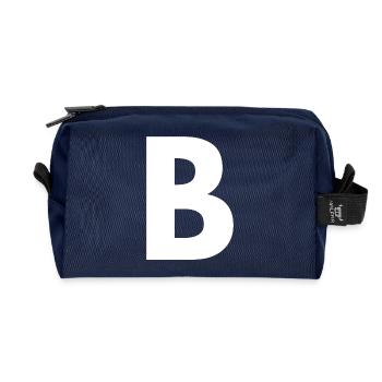 B - Recycelte Kulturtasche - Navy - Vorne