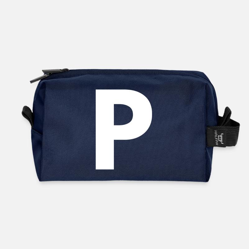 P - Recycled Toiletry Zip Bag - navy