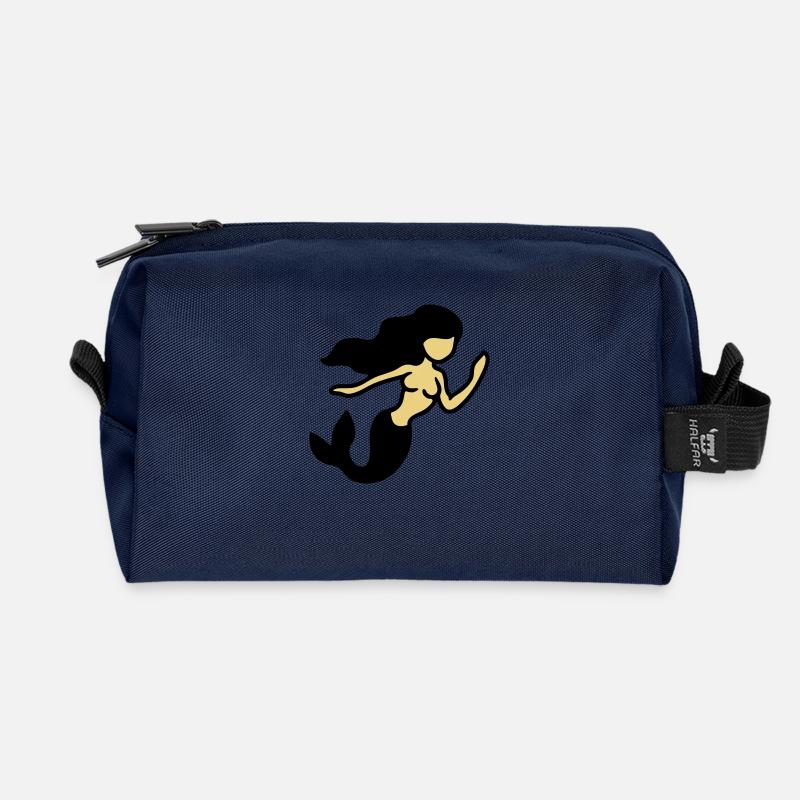 Meerjungfrau - Recycelte Kulturtasche - Navy