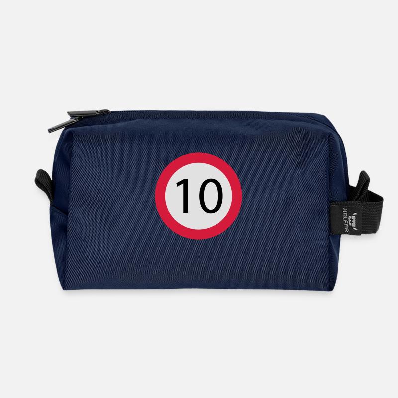 10 - Recycled Toiletry Zip Bag - navy