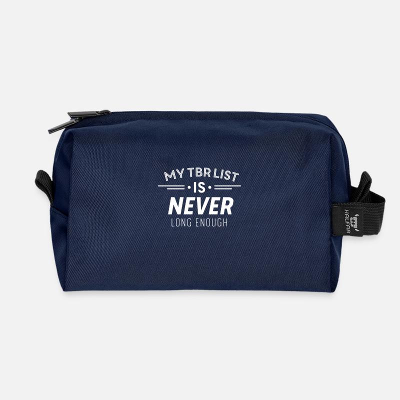My TBR list - Recycled Toiletry Zip Bag - navy
