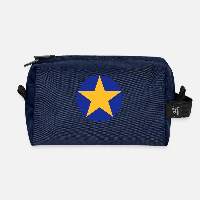 Stern_01 - Recycelte Kulturtasche - Navy
