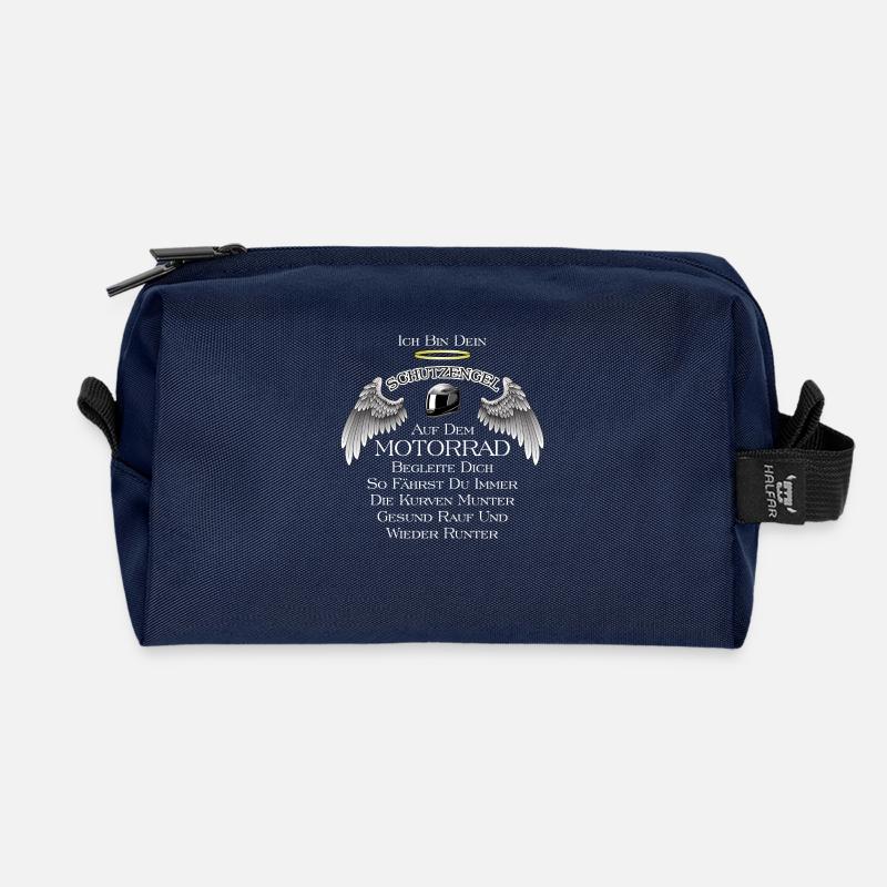 ICH BIN DEIN SCHUTZENGEL - Recycelte Kulturtasche - Navy