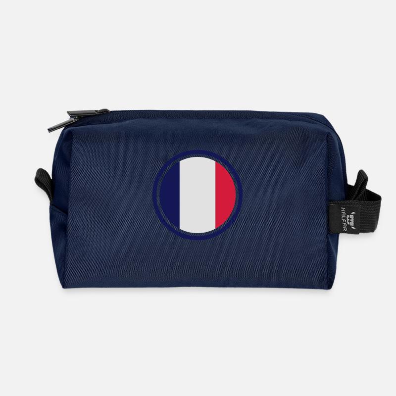 franceflag_3c - Recycelte Kulturtasche - Navy