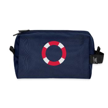 Port - Trousse de toilette en tissu recyclé - marine - Devant