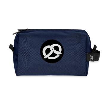 Brezel - Recycelte Kulturtasche - Navy - Vorne