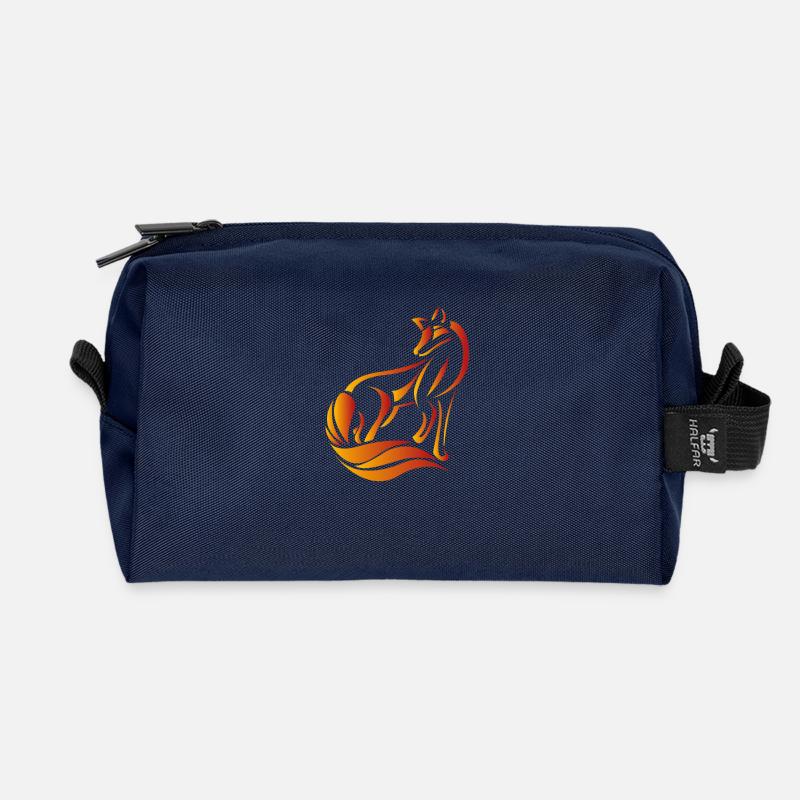 Fuchs - Recycelte Kulturtasche - Navy