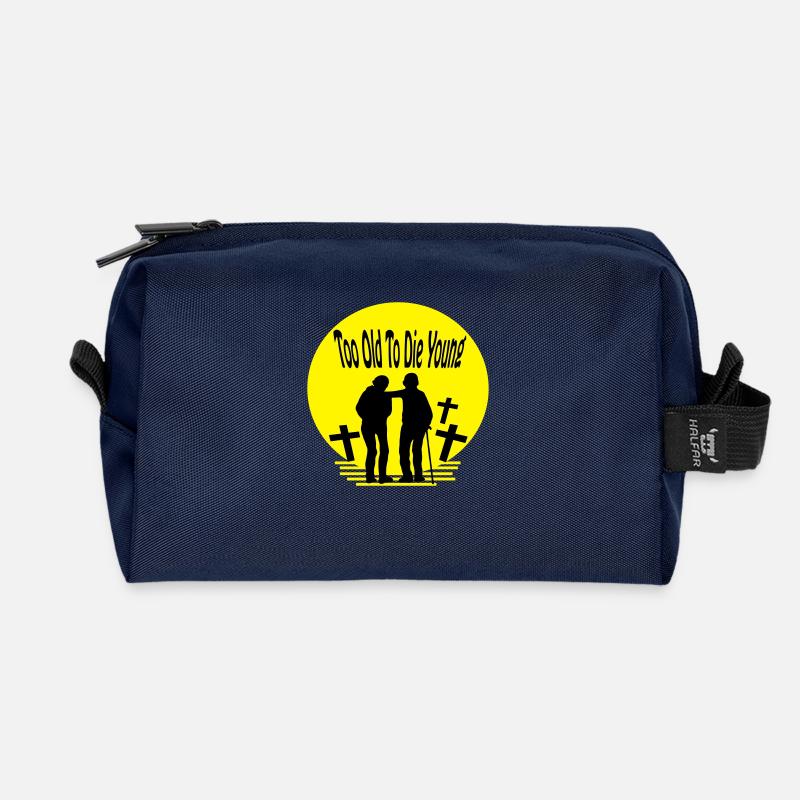 too old to die young - Recycelte Kulturtasche - Navy