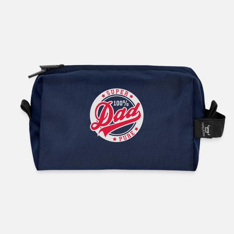 100 percent PURE SUPER DAD 2C - Recycelte Kulturtasche - Navy