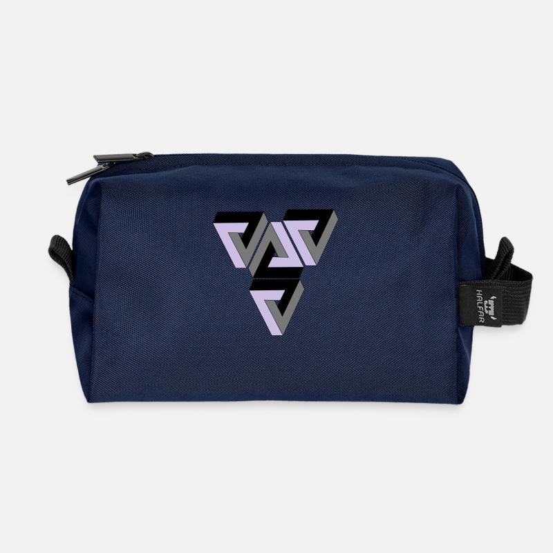 Penrose Triangle - Recycelte Kulturtasche - Navy