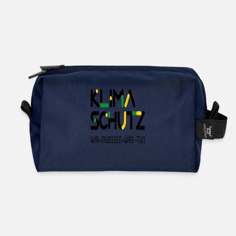 Klimaschutz - Recycelte Kulturtasche - Navy